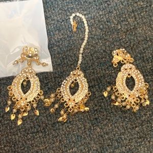 Large Tikka and Earring Set